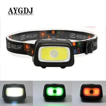 ANYIGE мини налобный фонарь 1000 люмен R5 светодиодный водонепроницаемый IPX4 AAA головной светильник красный зеленый 6 режимов стробоскоп головной светильник вспышка светильник фонарь