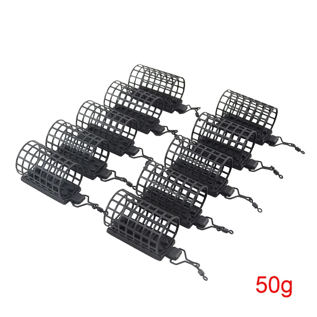 10 Metal Cage Feeders with  loop and #8 swivel 20g 45g 90g Great Value 60g