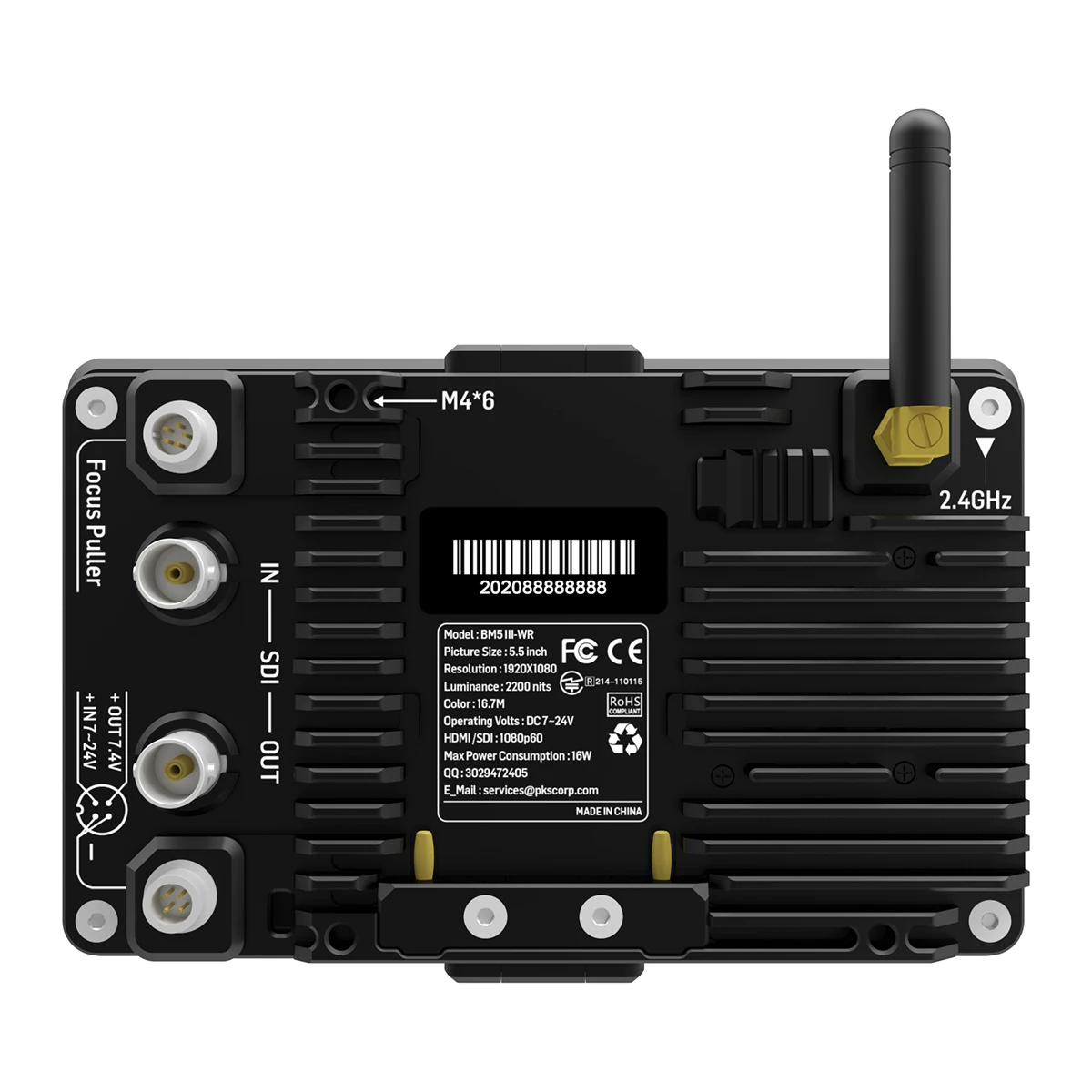 PortKeys BM5 WR Monitor 2200Nit SDI-HDMI wireless camera control for RED KOMODO/BMPCC 4K/6K 6K Pro/Sony/Canon