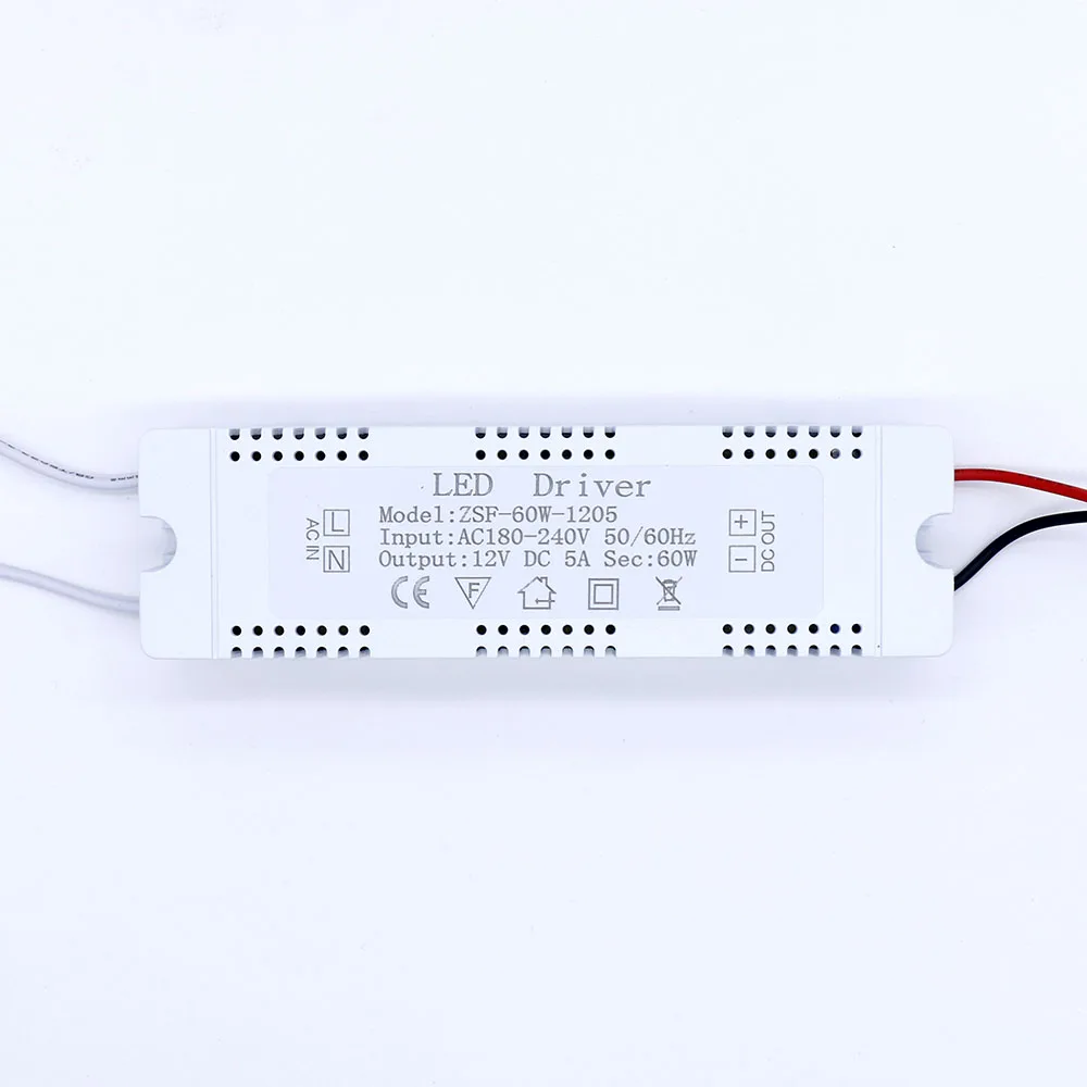 DC12V 6 Вт 12 24 36 48 60 светодиодный трансформатор 180 240 В драйвер в источник питания