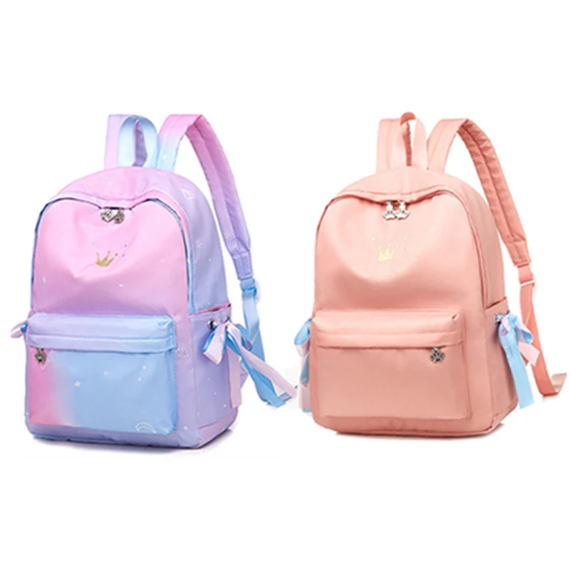 Школьные детские сумки для девочек, школьная сумка для начальной школы, школьные сумки, рюкзак с принтом, розовый