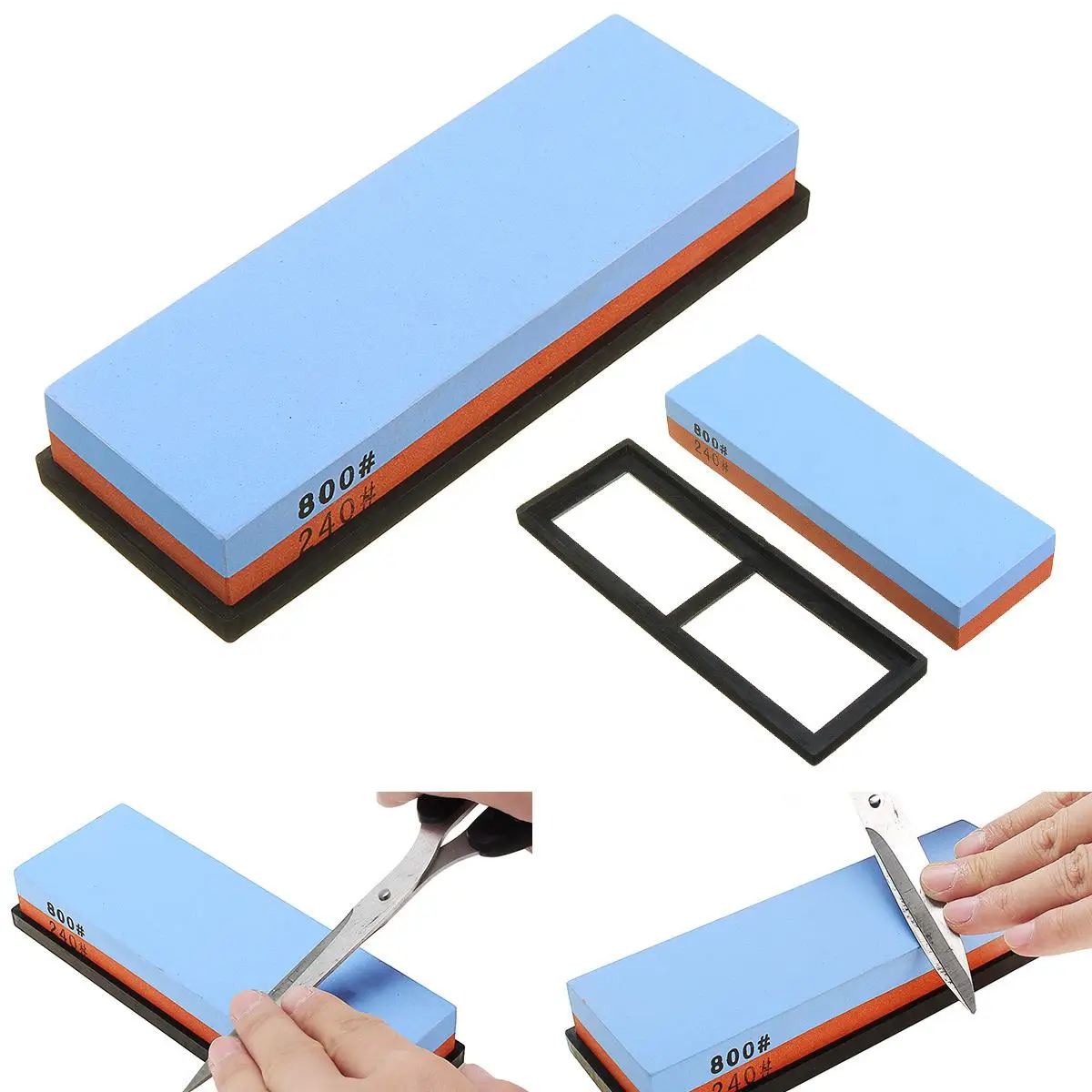 Kitchen Knife Sharpener Stone Double Sided Sharpening Grinding Stone Waterstone Dual Whetstone 240/800 600/1500 2000/5000 Grit
