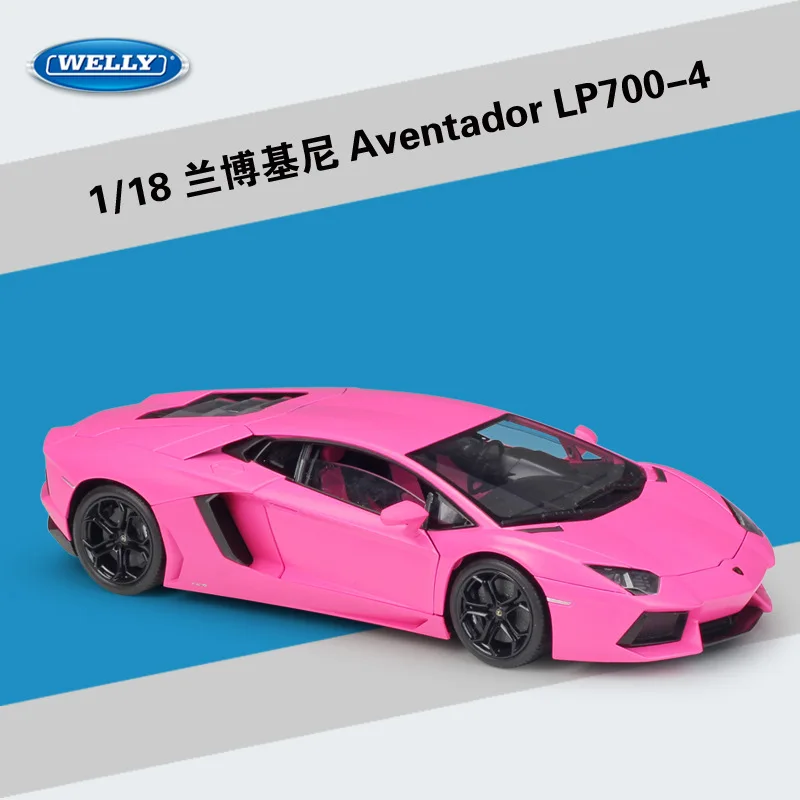 WELLY литой 1:18 Модель автомобиля Lamborghini Aventador LP700 металлический гоночный автомобиль