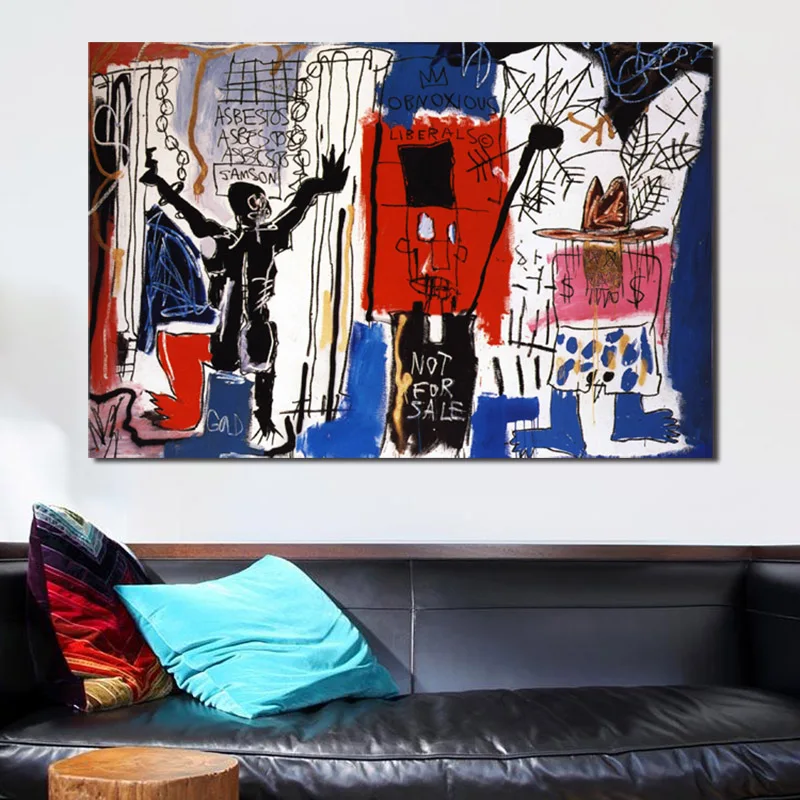 Obnoxious Liberals By Jean Michel Canvas Painting Print Bedroom Home Decor Modern Wall Art Oil Poster Pictures Artwork | Дом и сад