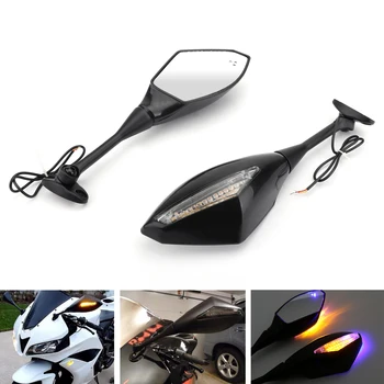 

Artudatech LED Turn Signals Rear View Mirrors For Honda CBR250R 2011-2013 CBR300R CBR500R 2012-2015 Motorcycle Accessories Parts