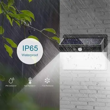 

Motion Sensor Outdoor Solar Light Wall Light Sensor Light Security Street Lamp Waterproof 206 LED Walkway Lights