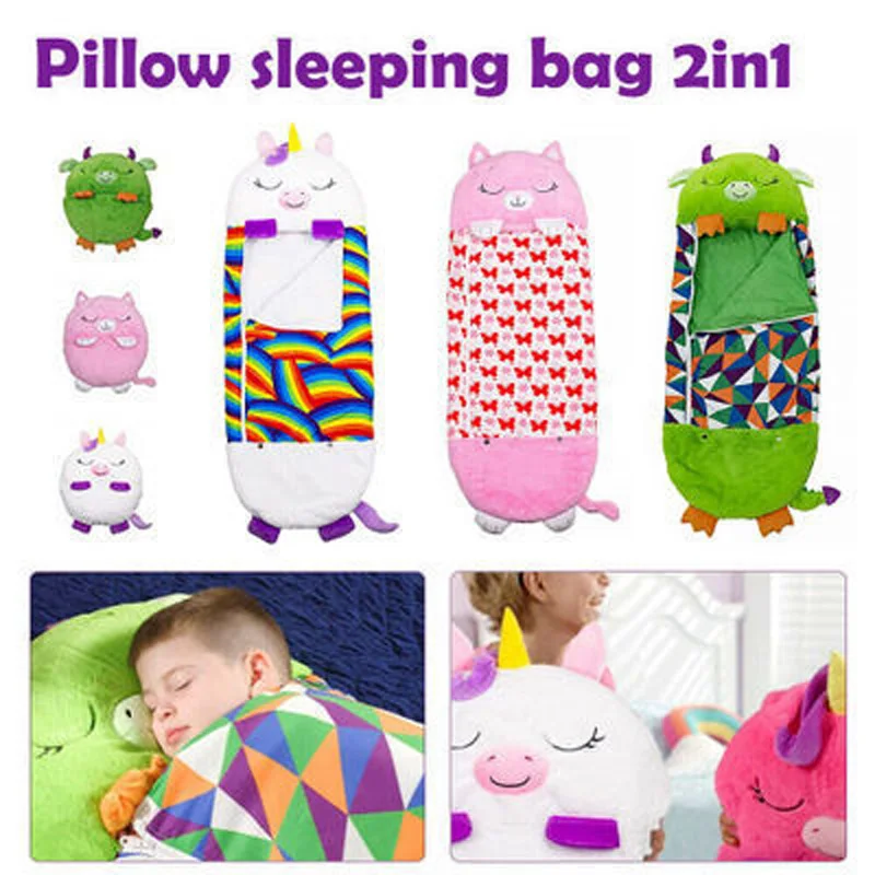 dormilocos saco dormir, saco de dormir para niños,Saco de dormir de dibujos  animados para niños y niñas, manta para dormir, muñeco de peluche, almohada,  colcha para bebé, saco dormir infantil,saco de dormir 