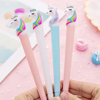 

Creative Unicorn series Gel Pen Cute Kawaii Signature Pen Escolar Papelaria For Office School Writing Supplies Stationery Gift