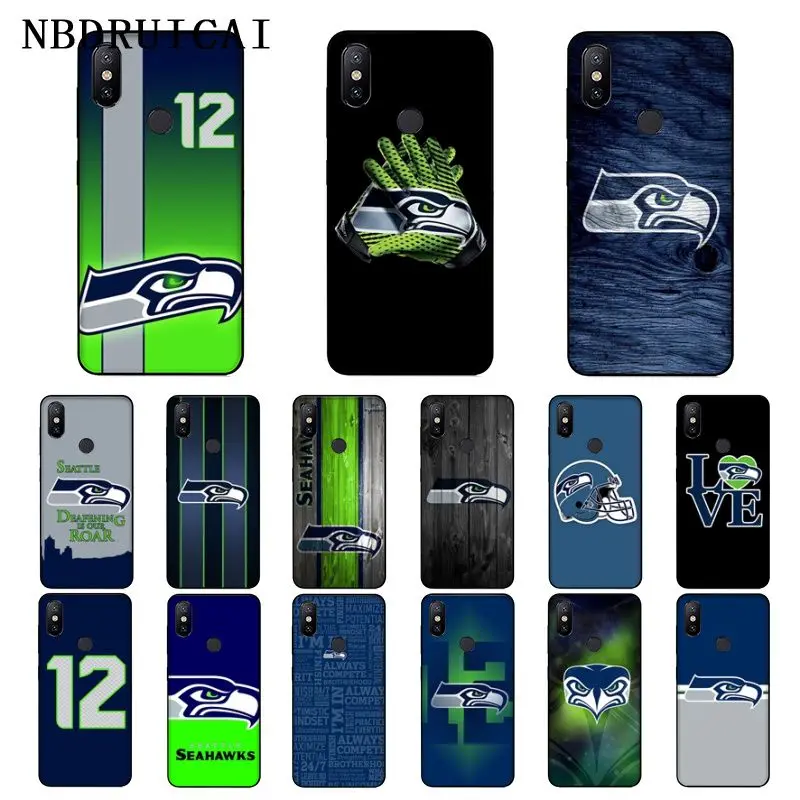 

NBDRUICAI Seattle Seahawks High Quality Phone Case for Xiaomi 8 9 se 5X Redmi 6pro 6A 4X 7 5plus note 5 7 6pro