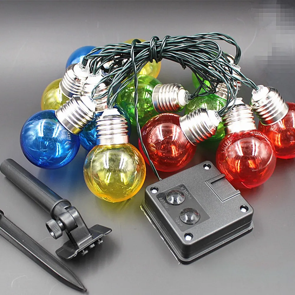 

G50 Globe Bulbs Solar Garden Light Solar Led String Lights With10/20/30LEd Outdoor Lighting Hanging Street Garden Fairy Lights
