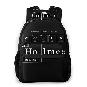 

Sherlock Holmium Print Large capacityDaily Casual New Fashion School Sherlock Bag