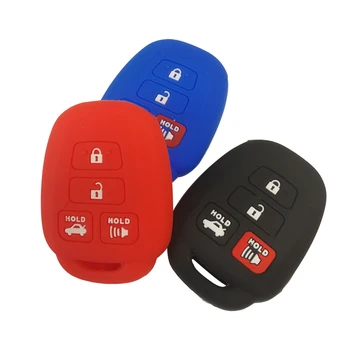 

Key Cover Case For Toyota 2012 2013 2014 Camry Corolla Highlander Remote Control Key Jacket Keychain Car-stying Key Cover Cap