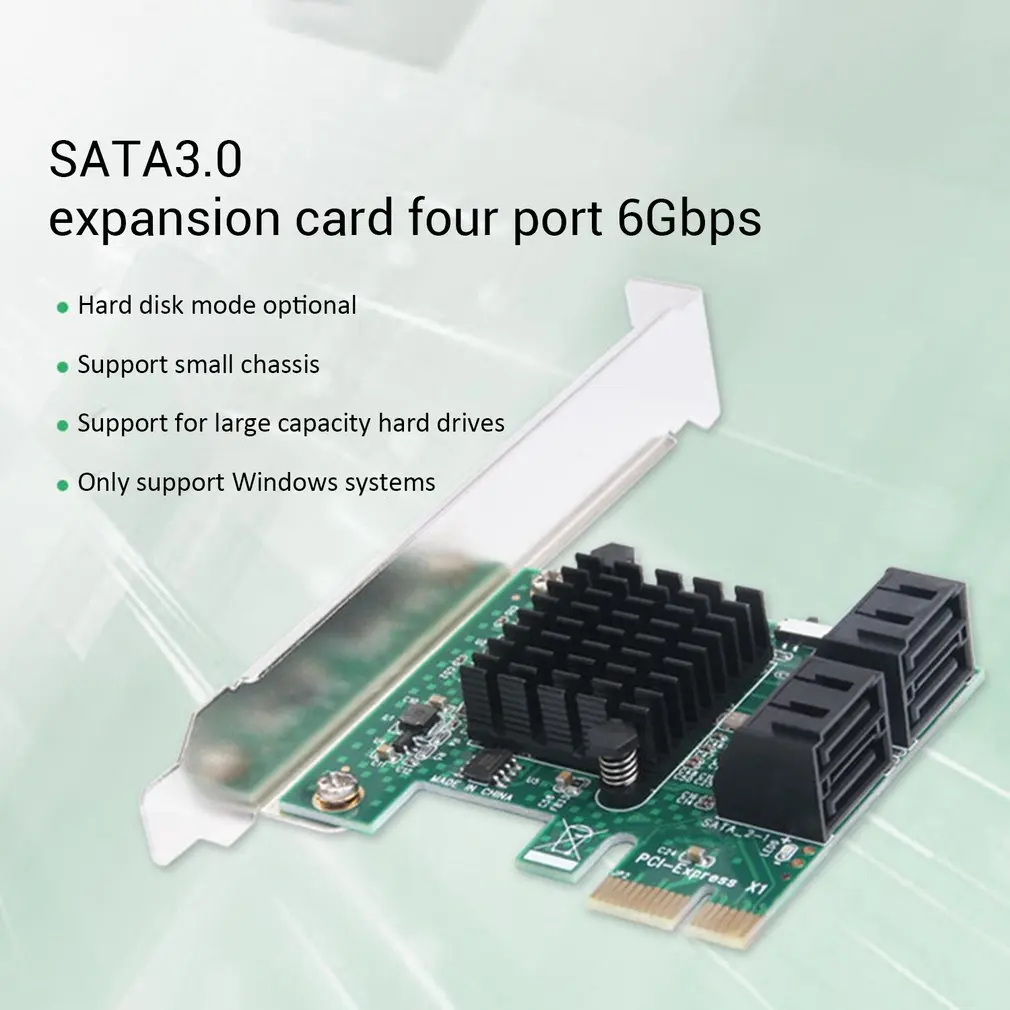 Адаптер для карт PCIE SATA 3,0 PCI-E карта SATA PCI E PCI Express SATA контроллер 6 портов SATA3 PCIE X4 Плата расширения