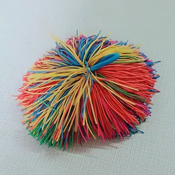 

Bouncing Elastic Rubber Ball Kindergarten Toy Parent-child Game Children Throwing Racket Bouncy Balls Kids Educational Toys