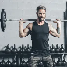 Мышцы Фитнес братьев Для мужчин спортивные Фитнес бег учебные Эластичность жилет Slim Fit дышащая рубашка без рукавов Для Мужчин's