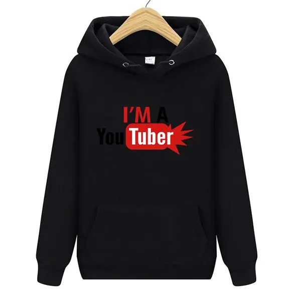 I'm a Youtuber Tees Топ командная толстовка с капюшоном для взрослых Camiseta Мужской свитшот Benfica Мужская Новая толстовка с капюшоном, женские толстовки, куртка
