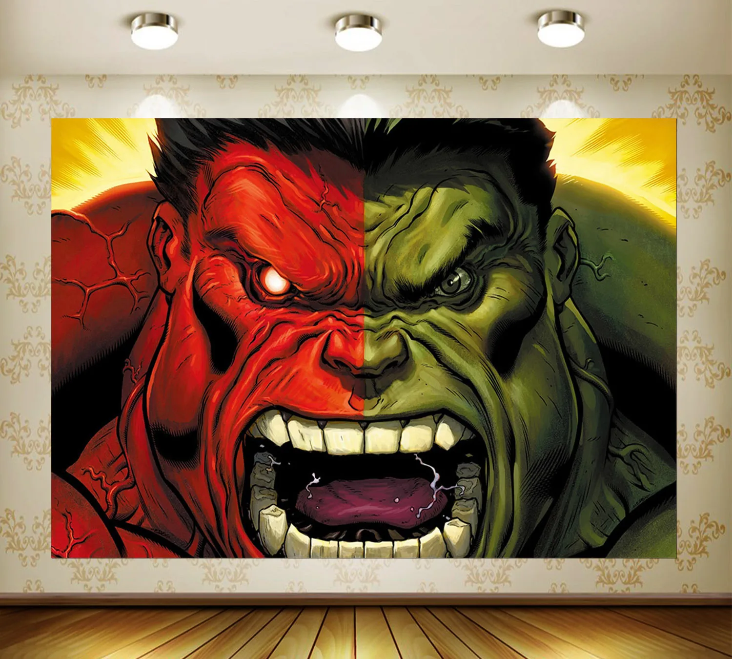 

Disney Hulk Birthday Party Backdrop Superhero Photography Background Cloth Party Decoration Kids Baby Birthday Party Supplies