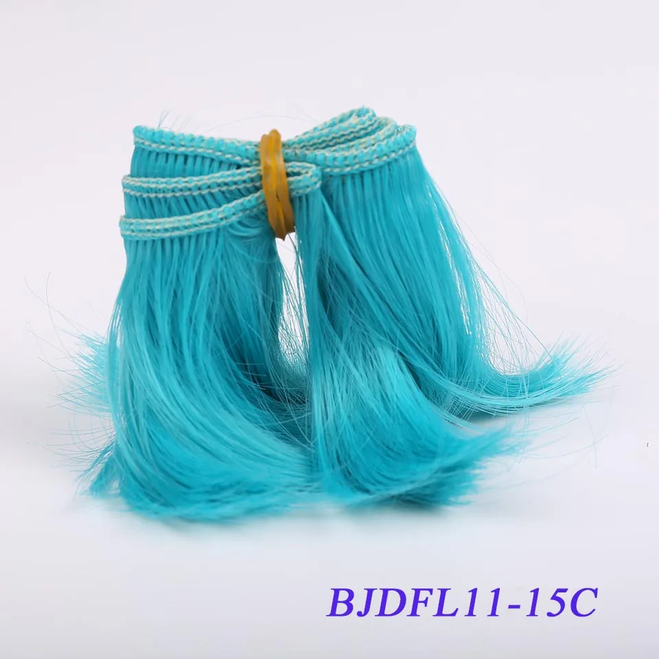 Cataleya 5 см* 100 см черные красные волосы BJD парик SD DIY парик для кукол - Цвет: 15C