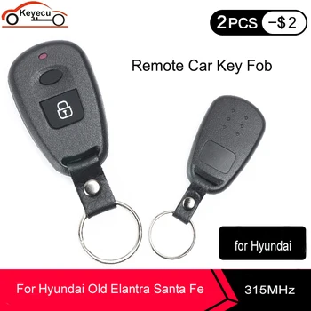 

KEYECU 10 Pcs/lot New 315MHz Replacement 2 Button Remote Control Car Key Fob for Hyundai Elantra Old Elantra Santa Fe 2000-2006