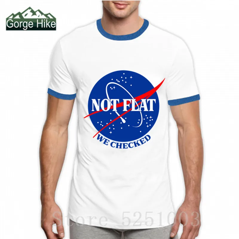 2019 модные футболки с изображением Марса футболка унисекс надписью We Check Flat Earth