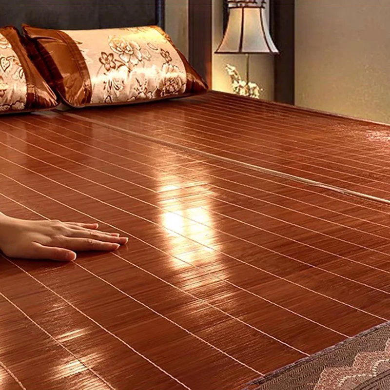 

Bamboo mat 1.8m bed 1.5 straw mat 1.2m double-sided mattress folding ice silk single bamboo mat for winter and summer