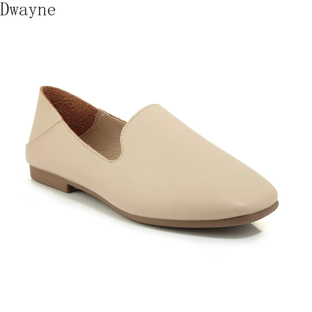 

2019 new peas shoes female lazy two wear wild Korean flat square square single shoes scoop shoes college wind fairy shoes