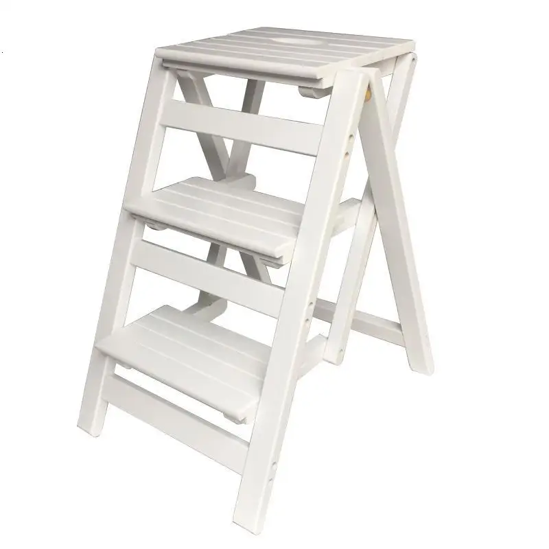 

Kitchen Dobravel Pied Children Bathroom Escalera Taburete Plegable Cocina Echelle Bois Merdiven Stool Escabeau Ladder Chair