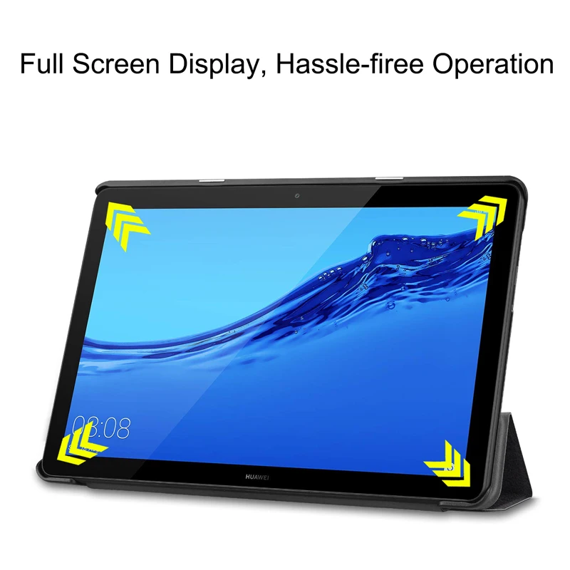 Чехол для huawei MediaPad T5 10,1 AGS2-W09/L09/L03/W19 планшет Funda Тонкий Стенд флип-чехол из искусственной кожи чехол s для huawei T5 10 чехол