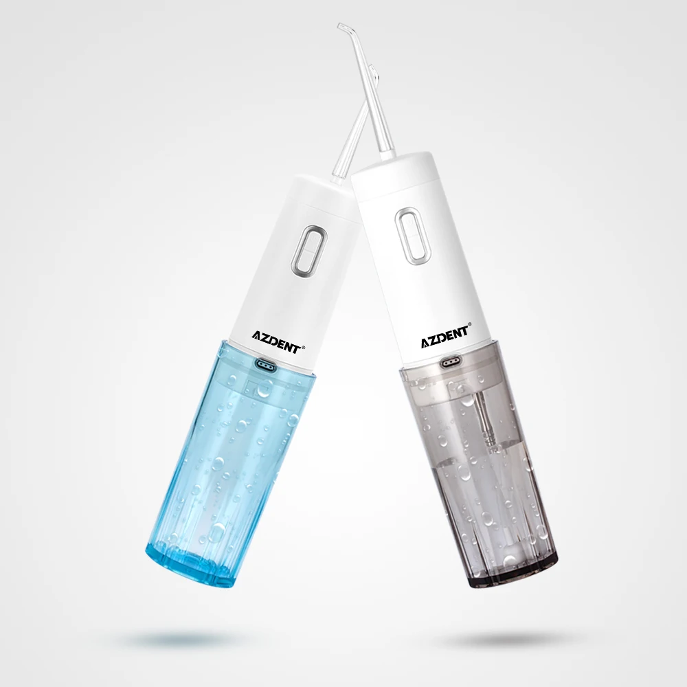 Skup 4 tryb AZ 007 przenośny krotnie wody nić dentystyczna Oral Jet irygator Floss USB akumulator wykałaczka nos czyste 200ml 5 Jet Tip