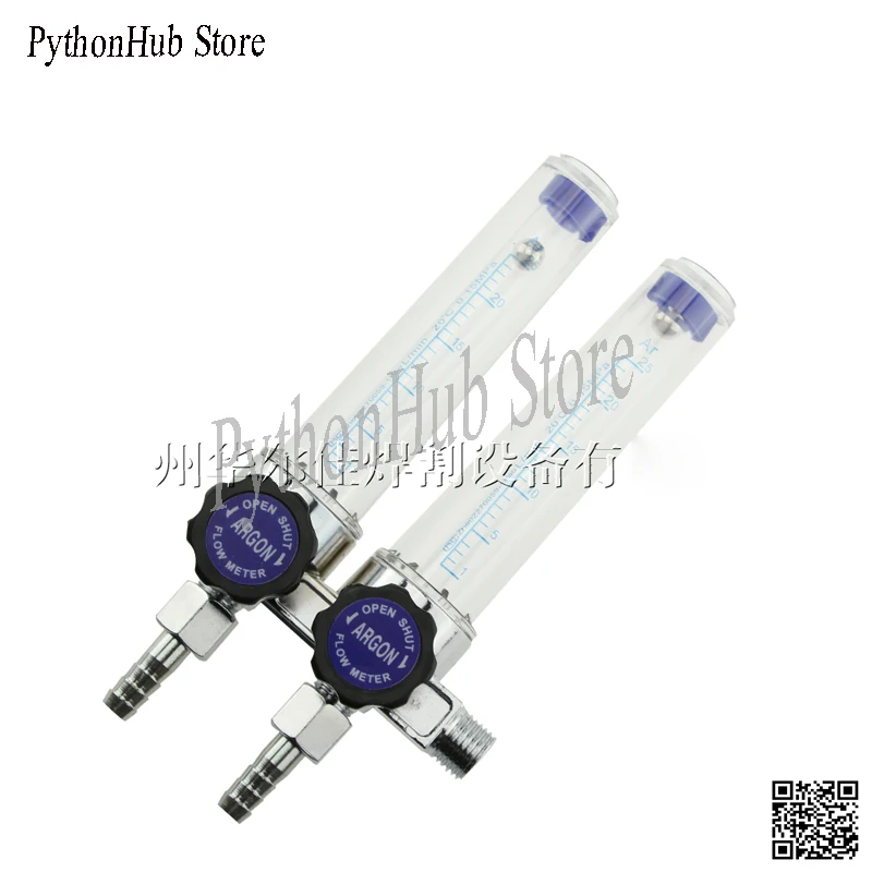 Argon Double Tube Flowmeter AR Double Tube Argon Pressure Reducer Switch Dual Flow Argon Cylinder Flowmeter afbeelding