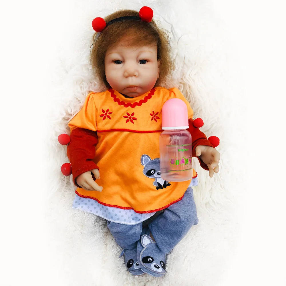 

Reborn Baby Doll Realistic Vinyl Model Infant Baby All Soft Baby Early Childhood Doll Toy Electricity Supplier Hot Selling