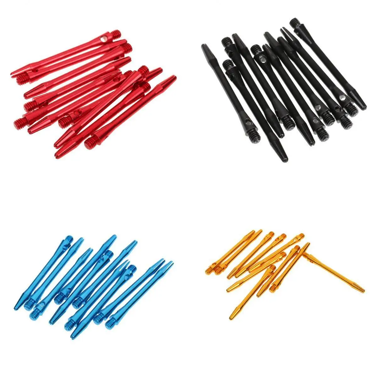 40 Pcs 2BA Thread Aluminum Alloy Darts Shafts 53mm Alu Stem Shafts 4 Colors Black Blue Red Gold Dart Accessory
