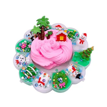 

DIY Slime Soft Clay Paper Clay Soft Boxed Christmas Style Plasticine Supplies Slimes Fluffy Educational toy for children Gift