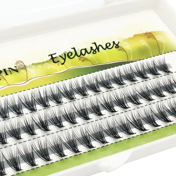 

60 pieces Mink Individual Lashes Natural False Fake Eyelash Long Lashes Extensions Tools Makeup strip false Eyelashes Extension
