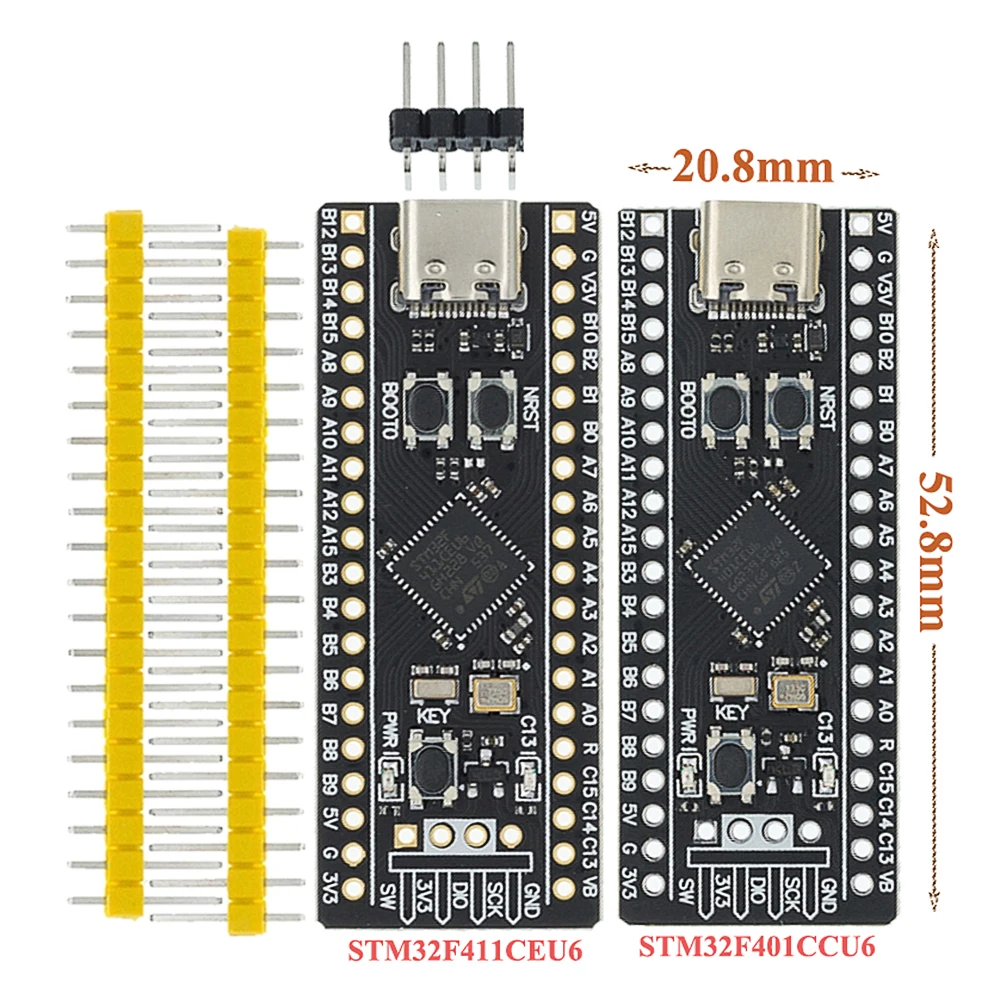 Макетная плата STM32F401 STM32F411 V3.0 STM32F401CCU6 STM32F411CEU6 STM32F4 обучающая 84 МГц 64 КБ ОЗУ 256 Кб ПЗУ