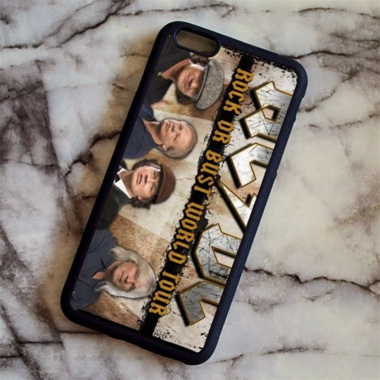 KETAOTAO модный ACDC чехол для телефона с рок-лентой для iPhone 4S 5C SE 5 5S 6 6 s 7 8 Plus X чехол из мягкого ТПУ резины силикона - Цвет: Армейский зеленый
