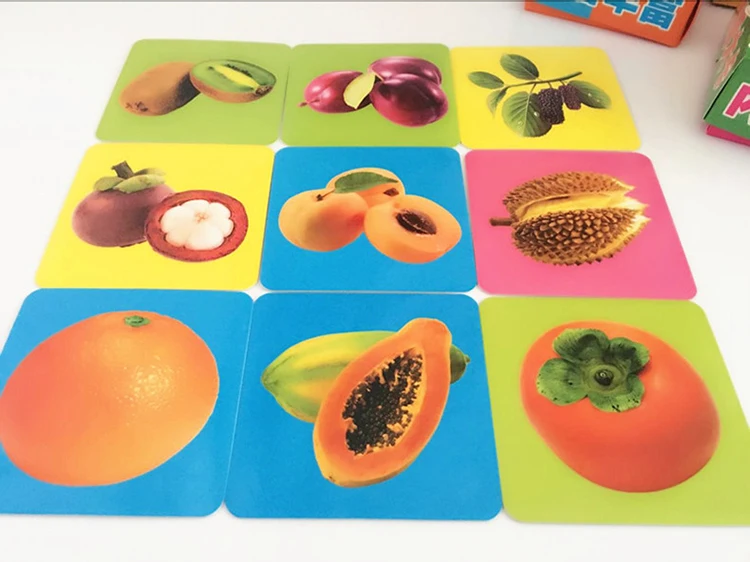 Cartões de Aprendizagem Livro com Pinyin Cartões de Presente para Dois Setschildren Educação Precoce Fruta Vegetal Animal Chinês Inglês Imagens Cartões de Presente para 9 Online shopping