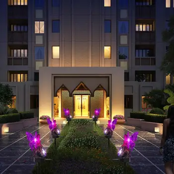 

Solar Ground Plug Light Sunflower Wisteria Flower Fairy Light Outdoor Waterproof Garden Lawn Decoration Landscape Lamp