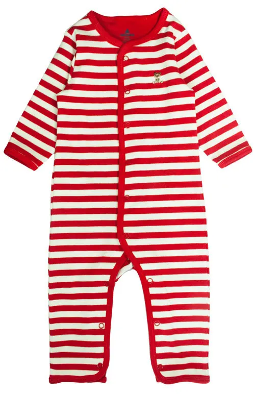 

[Minizone Baby Stripes Long Sleeve Onesie/Romper/BABY'S Jumpsuit] 95%