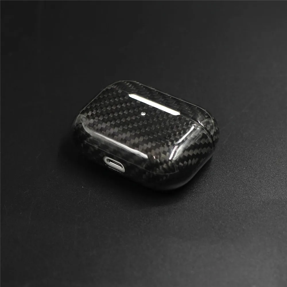 Чехол для наушников из настоящего углеродного волокна для AirPods Pro Bluetooth, чехол для зарядки, противоударный защитный чехол