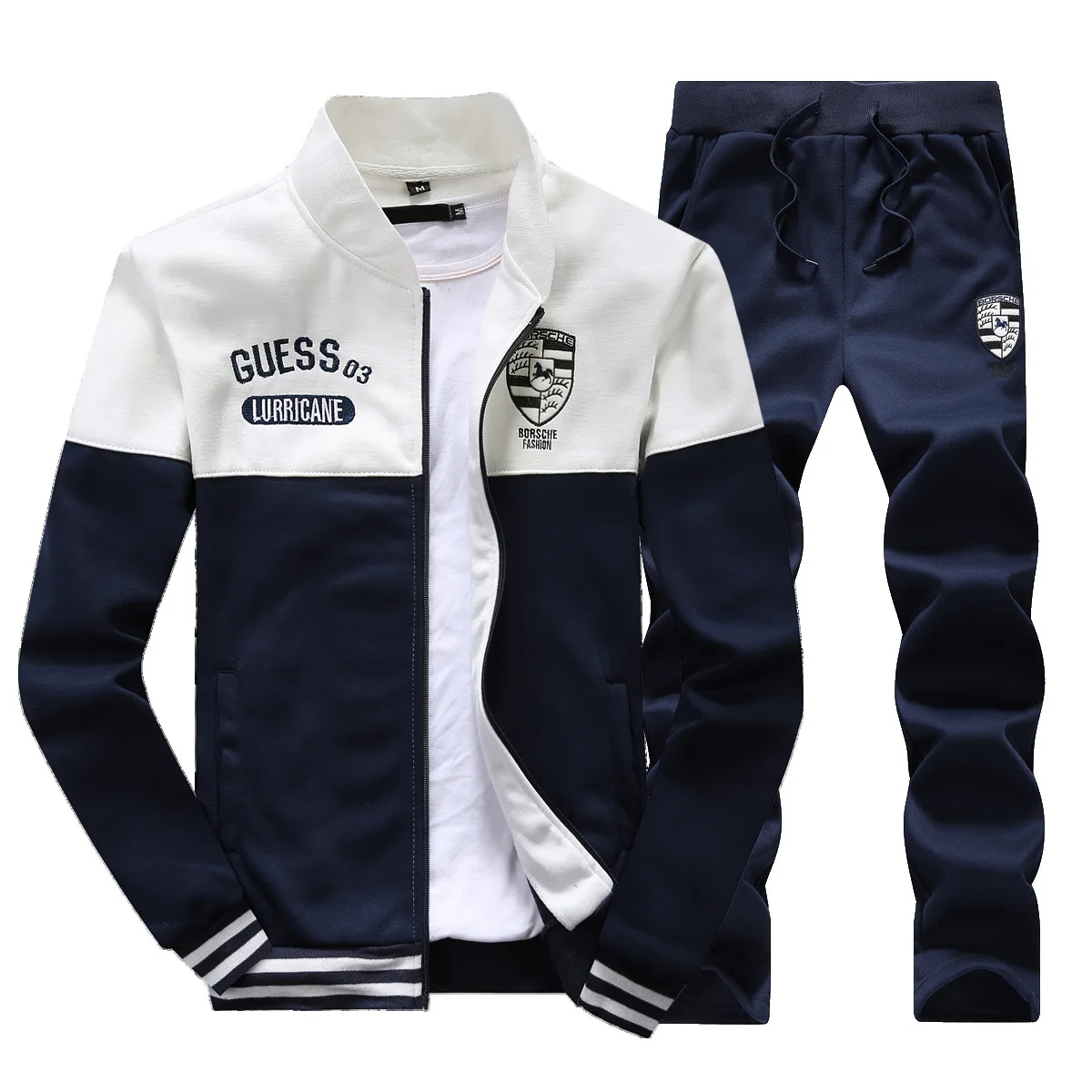 

2018 New Style Spring And Autumn Men Hoodie Suit Korean-style Large Size Casual Sports Clothes Coat Trousers Fashion
