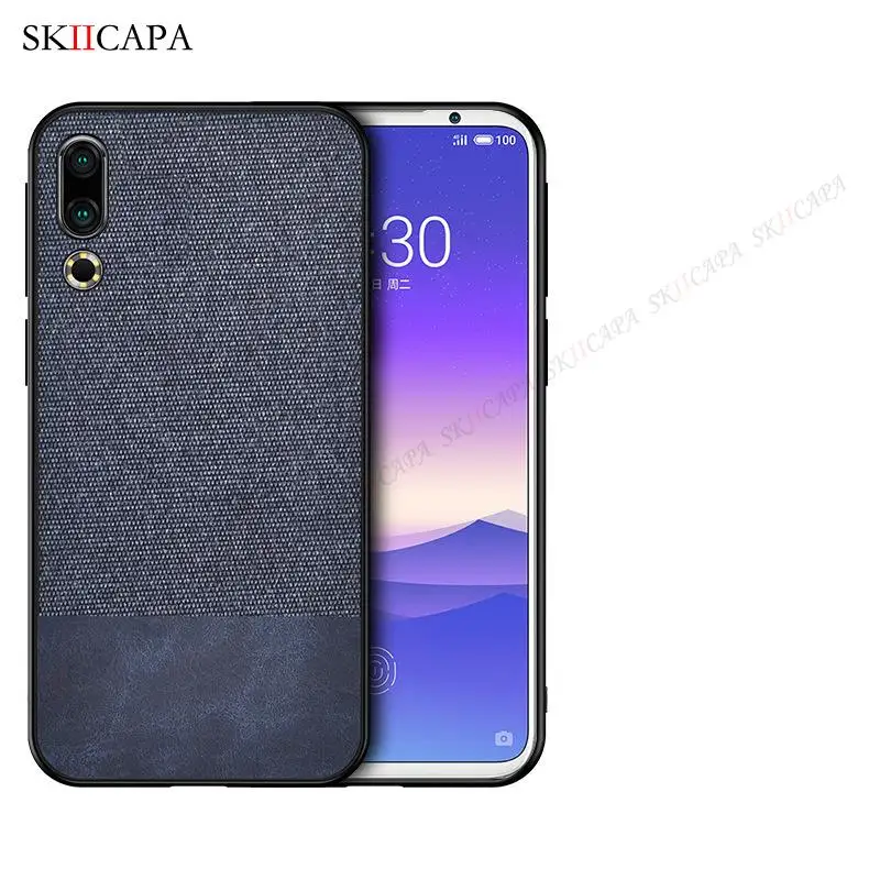 Cloth Pattern Soft Silicone Phone Case For Meizu 18 Pro Skin Feel Fabric Phone Cover For MEIZU 18 Ultra Slim PC Protective Cover