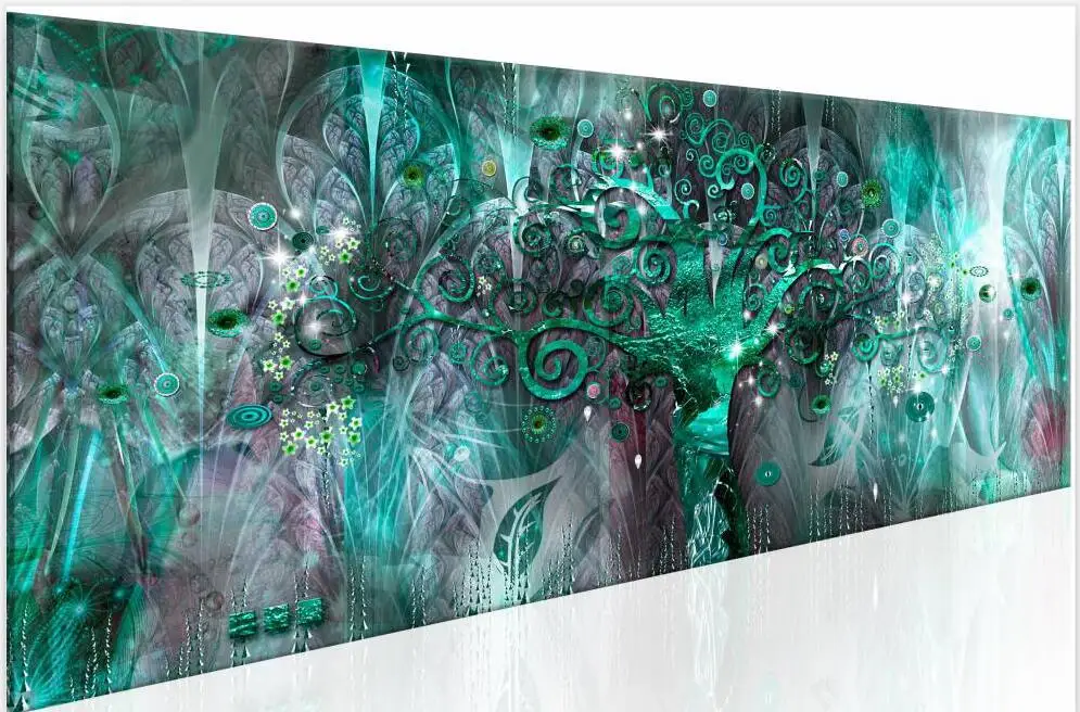 Full Diamond Painting Abstract Life Tree large Mosaic Cross Stitch 5D Diamond Embroidery Diy Square round Drill money tree 22 (4)