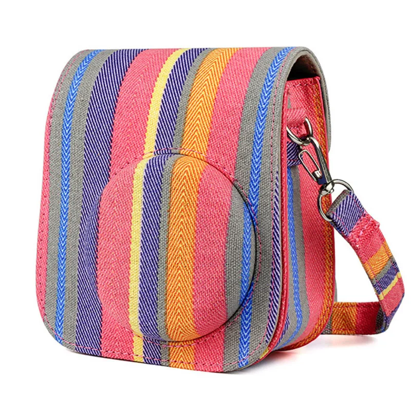 FUJIFILM Instax Mini 11 Mini11 Polaroid Camera Bag Colors Vintage PU Leather Case Shoulder Strap Pouch Carry Cover Protection camera bag purse Bags & Cases
