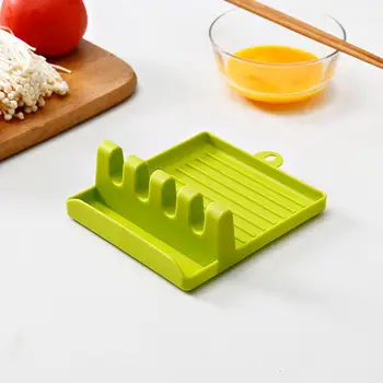 

1pcs Kitchen Shelf Spatula Pot Lid Holder Rack Cover Mat Containers Stand Tableware Rest Strainer Non-slip Lid Complements B4X7