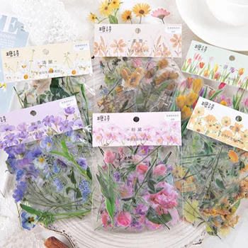 

40 Pcs/Lot Beautiful Flowers Plant Decoration Mini Paper Sticker Decoration DIY Album Diary Scrapbooking Label Sticker Kawaii