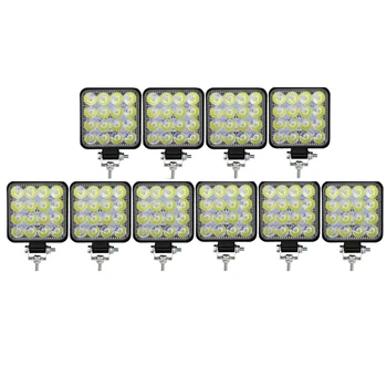 

10X 48W 16 LED Work Light Flood Beam Bar Car/SUV Off-Road Driving Fog Lamps IP67