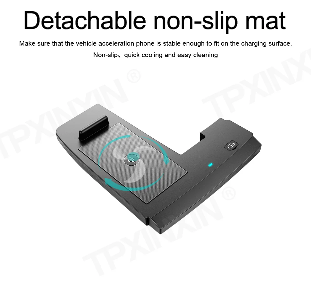 QI Car Wireless Charger For Ford Edge 2018 Intelligent Infrared Fast Wireless Charging Car Phone Holder For Iphone Samsung