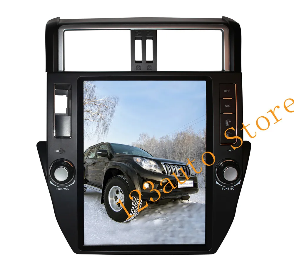 Автомобильный DVD плеер 12 1 дюйма вертикальный с Android 9 0 GPS радио для TOYOTA Land Cruiser Prado 150