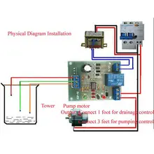 Sensor Module Auto Open Water Level Detection Sensor Assembly WT100 Electronic Components 6*5*2cm In Pond Water Tank Garage Etc